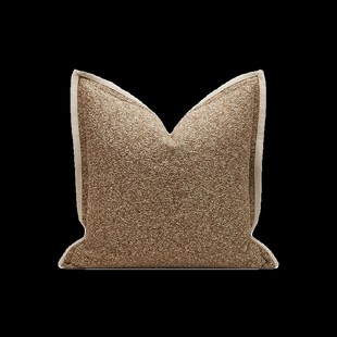 艾布之家侘寂中古咖色抱枕复中古高级样板间客厅沙发飘窗靠枕靠垫