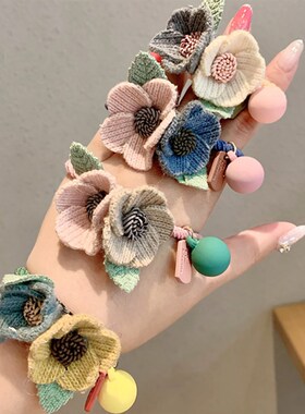 2023 Hot Korean Version Of The New Rose Flower Head Rope Gir