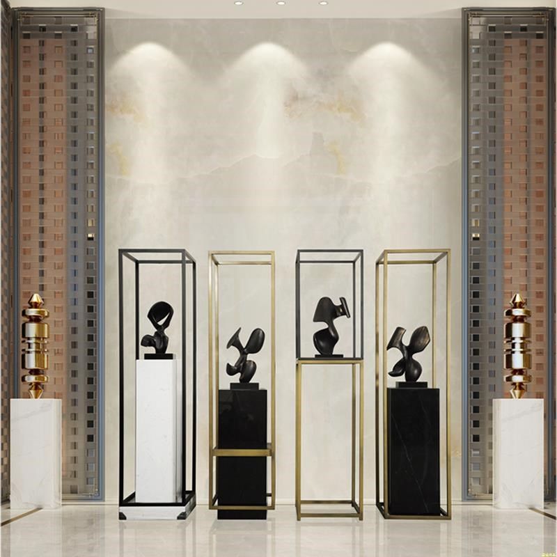 现代售楼处酒店装饰架大堂客n厅会所雕塑S店别墅大型落地装饰摆,家居饰品,落地摆件,淘宝优惠券,粉丝福利购,淘宝优惠卷
