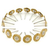 Polishing Copper Rod With Wheel Brush Wire Steel Shank 3mm