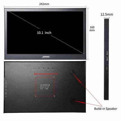 10.1  Portable monitor Touch screen 2560*1600 2K IPS LC