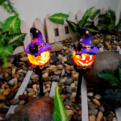 Halloween Solar Ghosts Pathway Light Resin Decorative