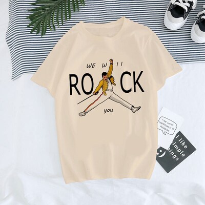Freddie Mercury Shirt Women Summer Short Sleeve Tee Shirt Un