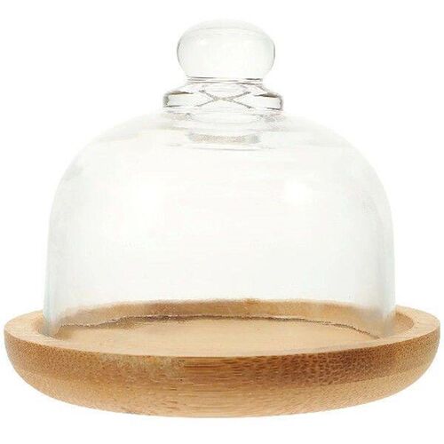Cake Holder with Lid Glass Tray Dining Room Table Decor