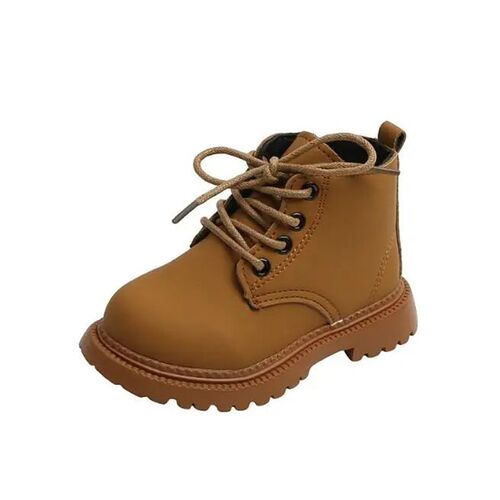 New Autumn Winter Children Leather Boots Girls Boys Shoes Ki