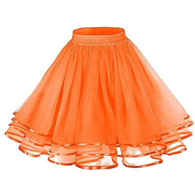 A-Line Women Tutu Skirt Versatile Sretchy Mini Flared Casual