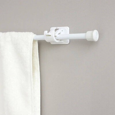 Curtain Hooks Hanging Clothes Towel Rack Wall Extendable Sti