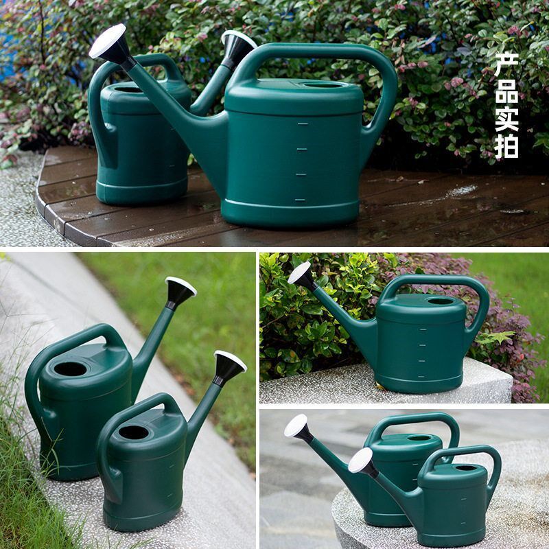 Watering kettle long spout big plastic pot showerhead spray