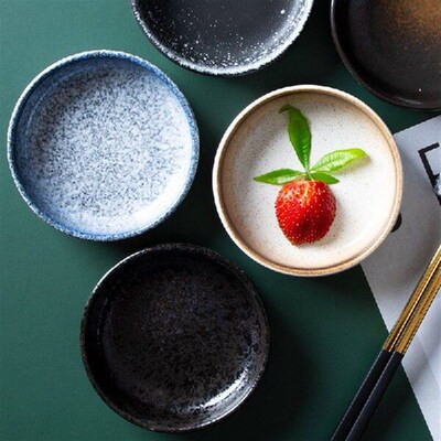 1pcs Seasoning Hot Sauce Dish Cup Ceramic Plate Small Dish