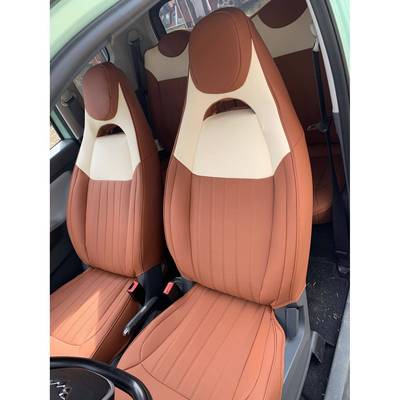 五菱宏光miniev座椅套gameboy复古风米棕色拼接座椅套汽车坐垫套