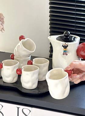 025新陶瓷水具套装家用客2款厅客水壶茶杯高颜值乔待迁新G5114居