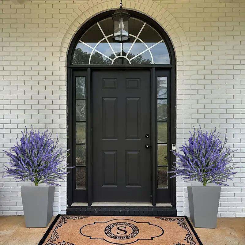 源头仿真植绒薰衣草婚庆田园假装穗仿真小草值毛塑料麦装饰饰TUE