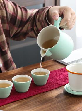 便旅携式茶具行小套装随身42164外露营喝茶户装备泡茶壶茶杯单人