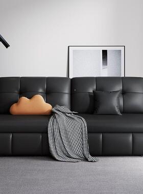 可折用叠伸缩沙床一34473体两客发厅家用小户型现简代约意式北欧