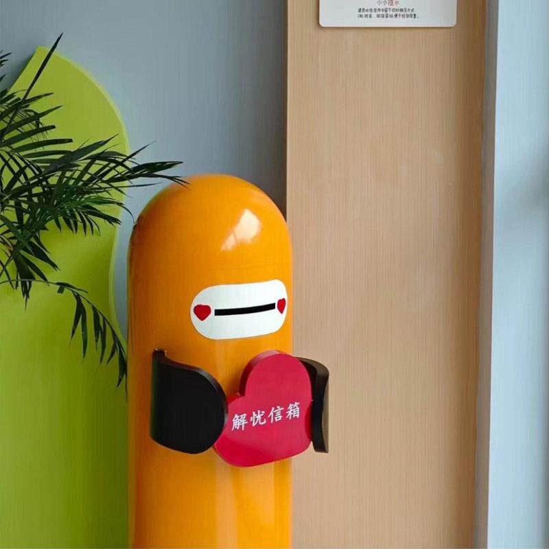 铁艺创意邮筒信箱摆件时光胶囊模型解忧信箱室外落地美陈道具定制图片