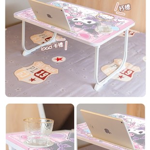懒人床上桌子可折叠书桌卧室学习写作业儿童卡通升降小桌板宿舍
