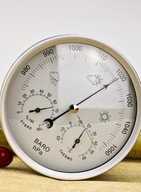 礼品定制机械大气压表温度湿度计表家用高精度温湿度天气预报2T