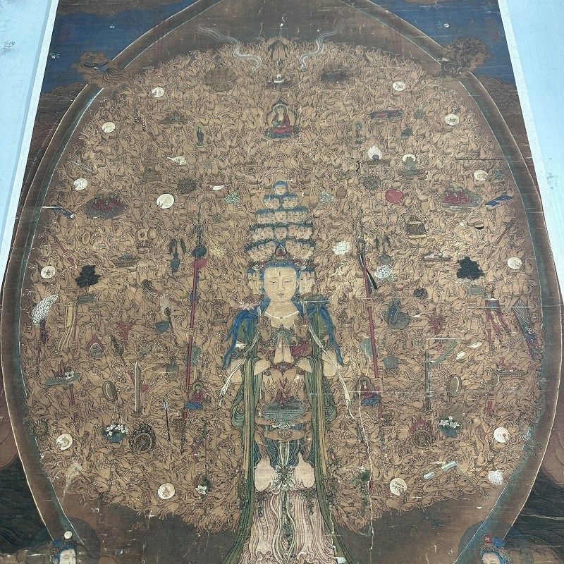 南宋千手千眼观世音菩萨复古书画真迹高清微喷仿古装裱挂轴装饰画,家居饰品,国画,淘宝优惠券,粉丝福利购,淘宝优惠卷