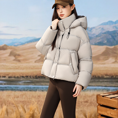 寻拓者90绒短款潮流休闲女款百搭保暖羽绒服FYH6863