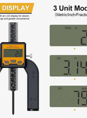 0-80476mm木工深度尺数显台度高度尺高度深量具数显游标卡锯尺
