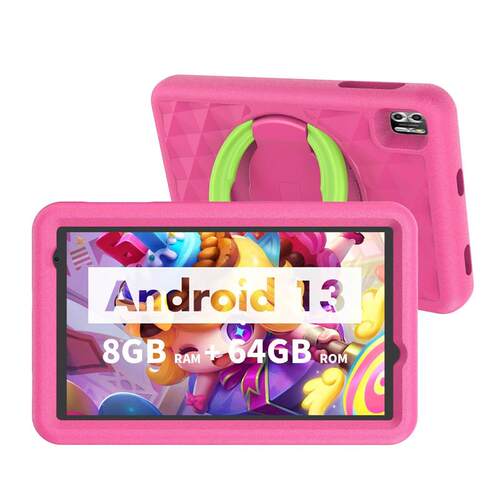 Kids Tablet 8 Inch, Android 13 Quad Core, 8GB(4+4expand)RAM+
