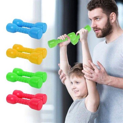 Hot Sale 2 PCS Children Dumbell Outdoor Plastic Fitness
