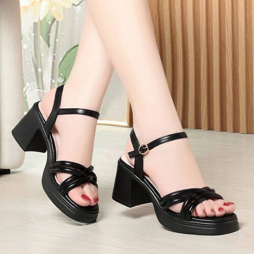 Thick-Soled High Heel Sandals For Women In Summer New Style