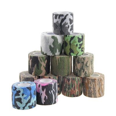 4.8m Camouflage Elastic Wrap Tape Hunt Disguise Elastoplast