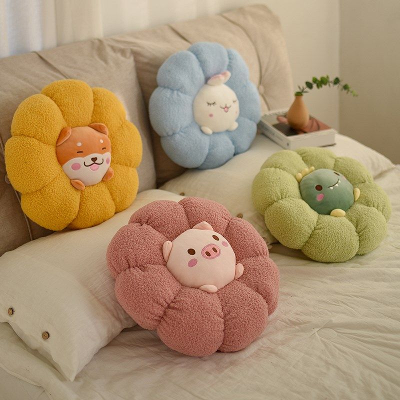 动物花瓣坐垫花朵抱枕床头靠枕客厅沙发靠垫太阳花椅垫宿舍蒲团,居家布艺,椅垫,淘宝优惠券,粉丝福利购,淘宝优惠卷
