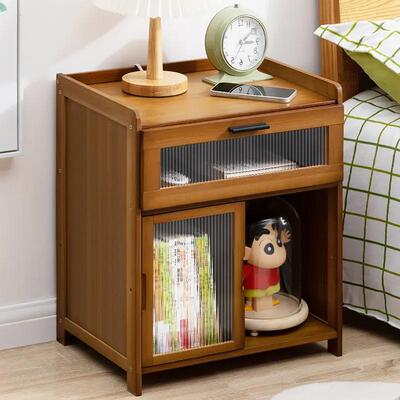 Bedroom bedside table storage cabinet drawers nightstand end