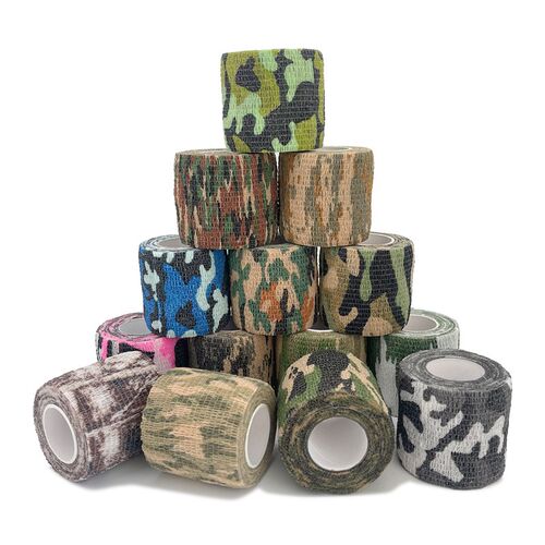 4.8m Hunt Disguise Elastoplast Camouflage Elastic Wrap Tape