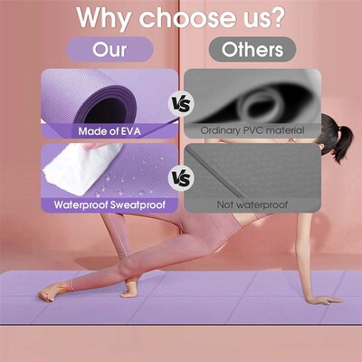 Foldable Yoga Mat Eco Friendly EVA FoldingN Travel Fitness E