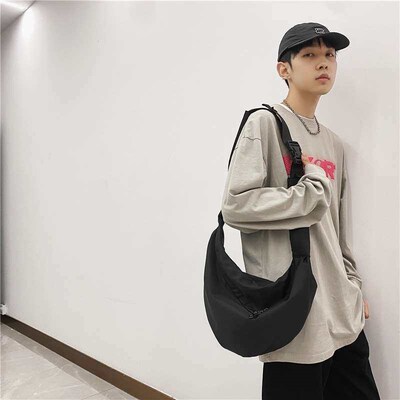 Nylon Crossbody Bag Womens New Fashionable Dumpling Bag Lig