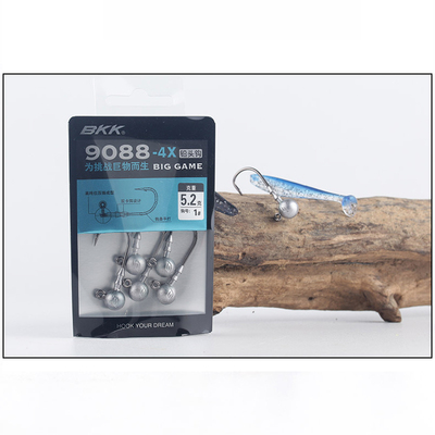 BKK铅头钩倍加强强化路亚饵T尾软虫软饵钩鳜鱼黑坑海鲈翘嘴钓钩