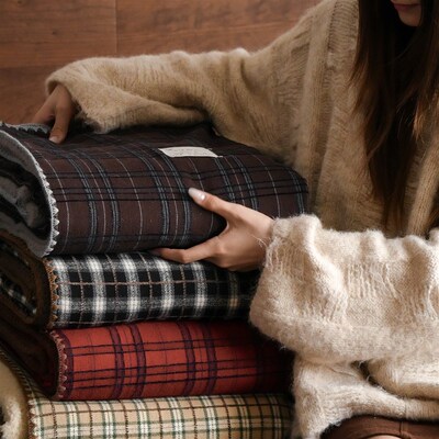 cotton brushed throw blanket nap bedcover coverlet bedspread
