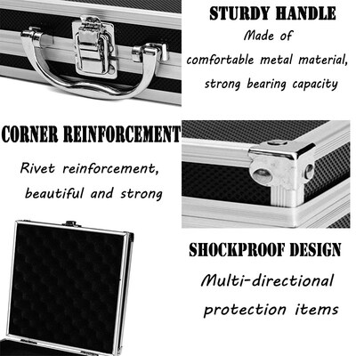 Portable New Toolbox Portable Aluminum Carry Case Tool Box S