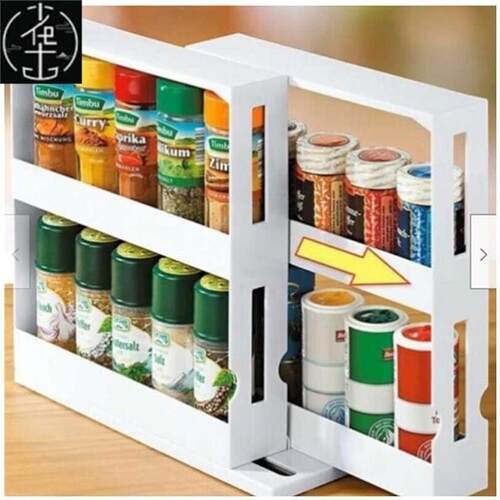 Holder Storage-Rack Spice-Jar Kitchen-Organizer Seasoning Ro