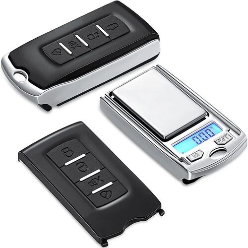 1Pcs 200g/100g 0.01g Precision Portable Car Key Shape Mini D
