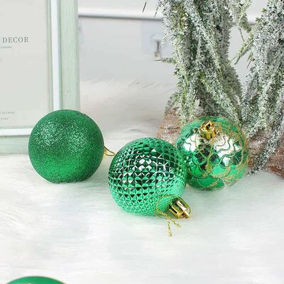 Christmas tee colored ball pendant painted electroplating ba