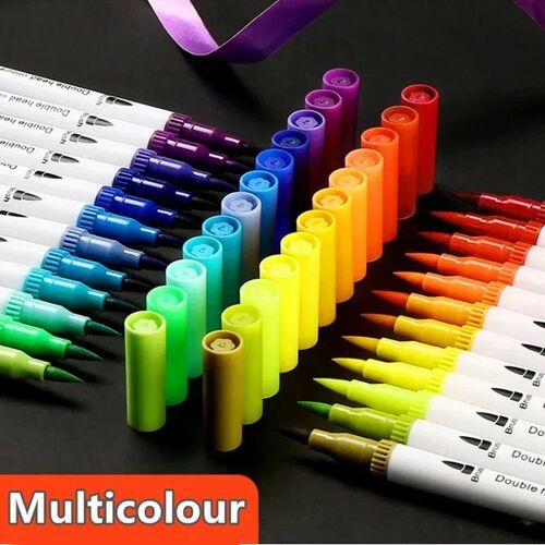 12/24/100/120 Colors Felt Tip Drawing Watercolor Art Markers