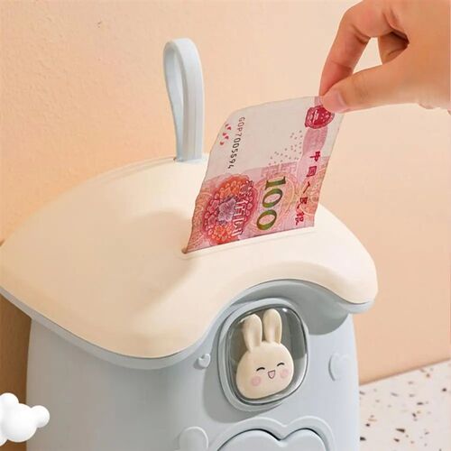 Rabbit Mushroom House Piggy Bank Childrens Piggy Bank Can B