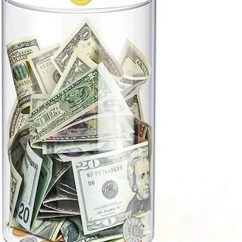Large Piggy Bank for Adults Kids Vcertcpl Acrylic Clear Pigg