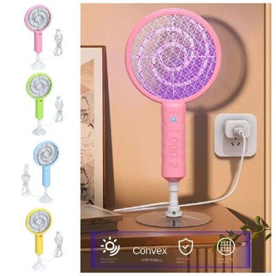 Mini USB Mosquito Swatter UV Light Suction Cup Mosquito