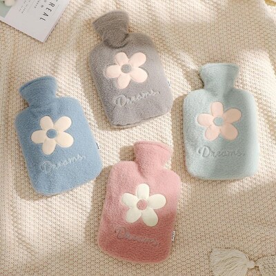 Large PVC Hot Water Bottle Bag Winter Warm Relaxing Heat