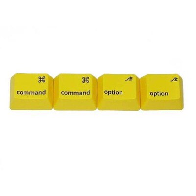 PBT Keycaps MAC-style Command Option Keys Dye-Sub Cherry MX