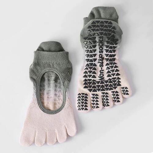 Pilates Five Toe Socks Women Yoga Non-slip Silicones Low-Ank