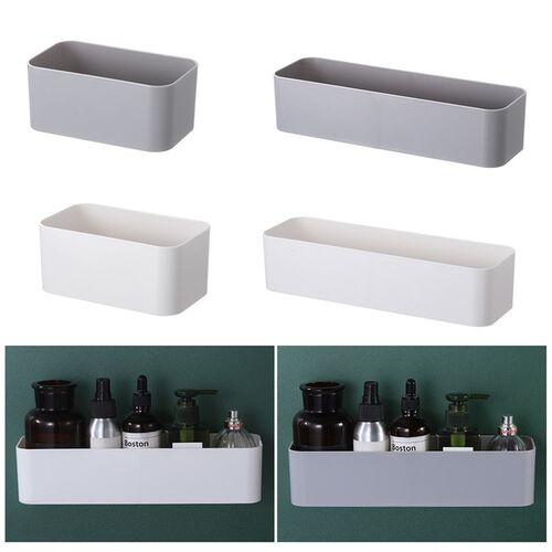 Wall Mounted Organizer Makeup Table Storage Box Shelf Adhesi