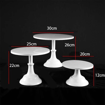 White Iron Dessert Table Ornament Display Stand Cake Tray
