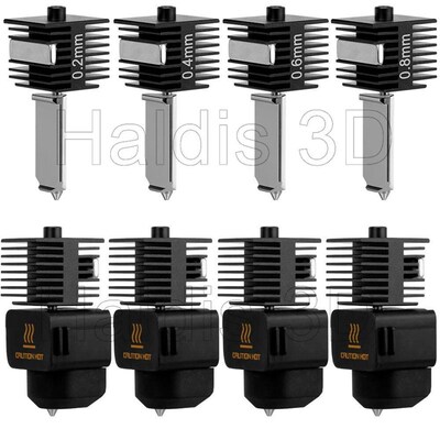 Hotend Kit For Bambu Lab A1/A1  0.2/0.4/0.6/0.8mm Fast Speed