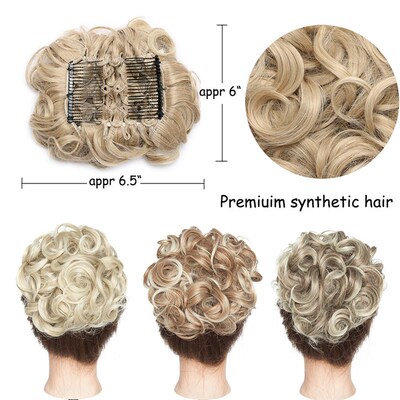 S-noilite Synthetic LARGE Comb Clip In Curly Hair Extension